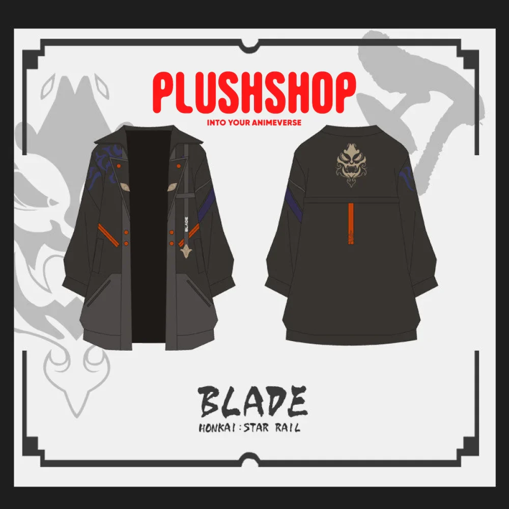 Honkai Starrail Game Character Blade Design Element Cosplay Outfit Jacket, Sweater, Pants - Image 2